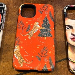 iPhone 12 Mini case by Stringberry Tiger Christmas tree
